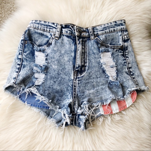 denim blvd shorts